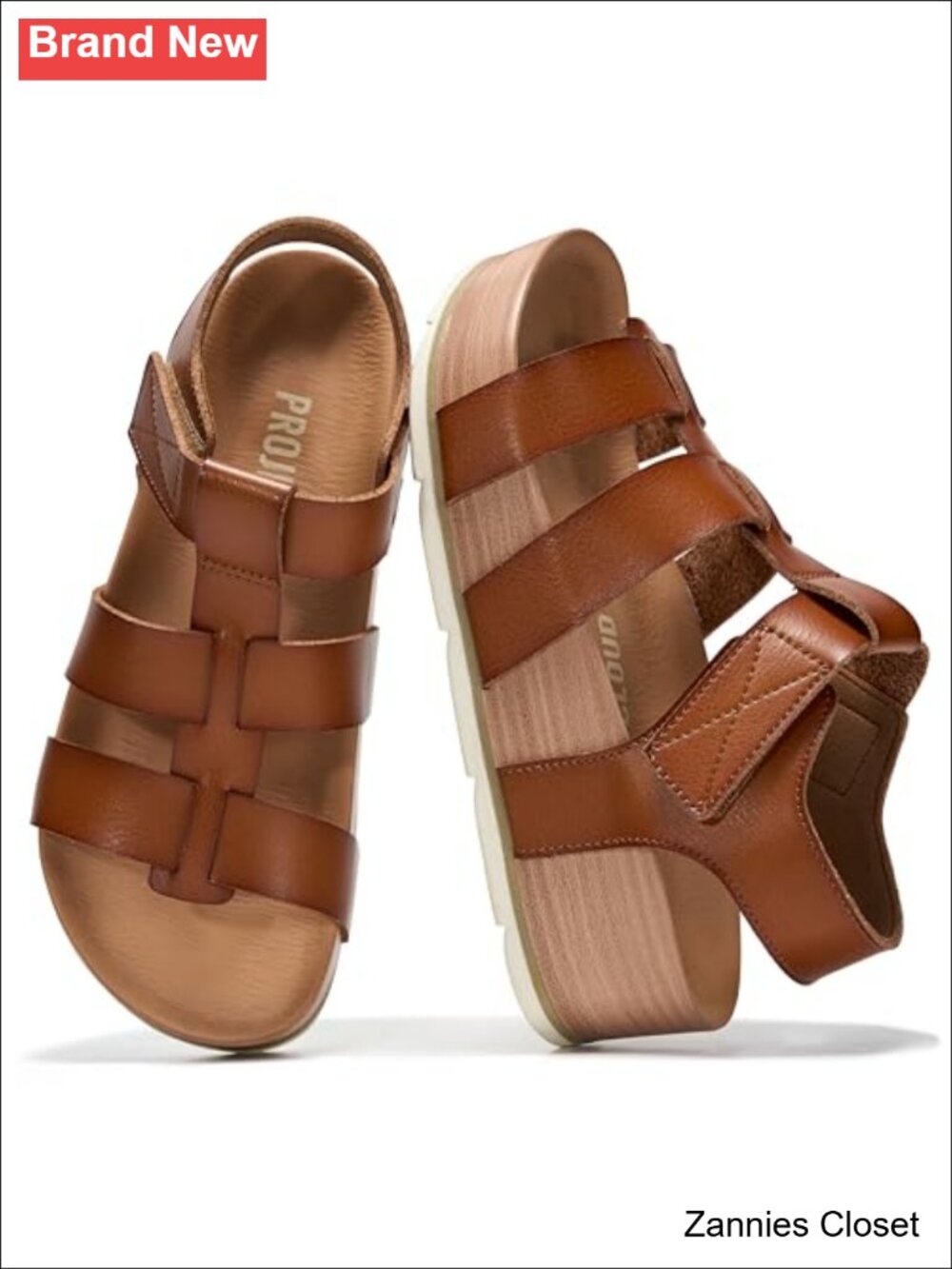 ✨ Strappy Platform Wedge Sandals with Plush Memory Foam Insole & Adjustable